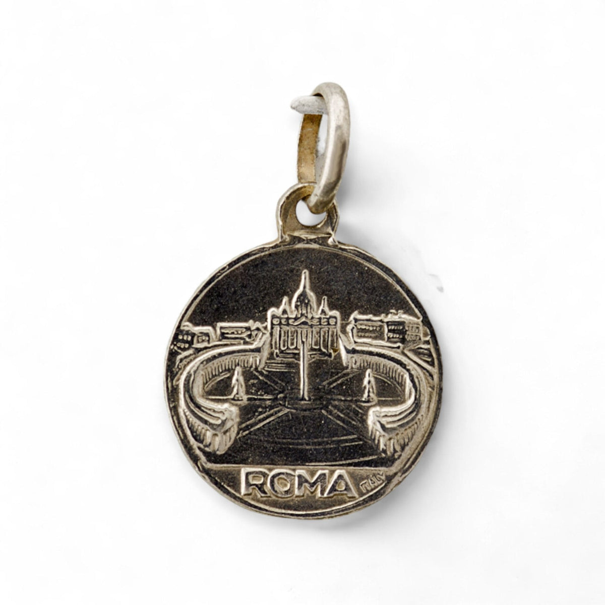 Medalla de Juan Pablo II en plata - detalle