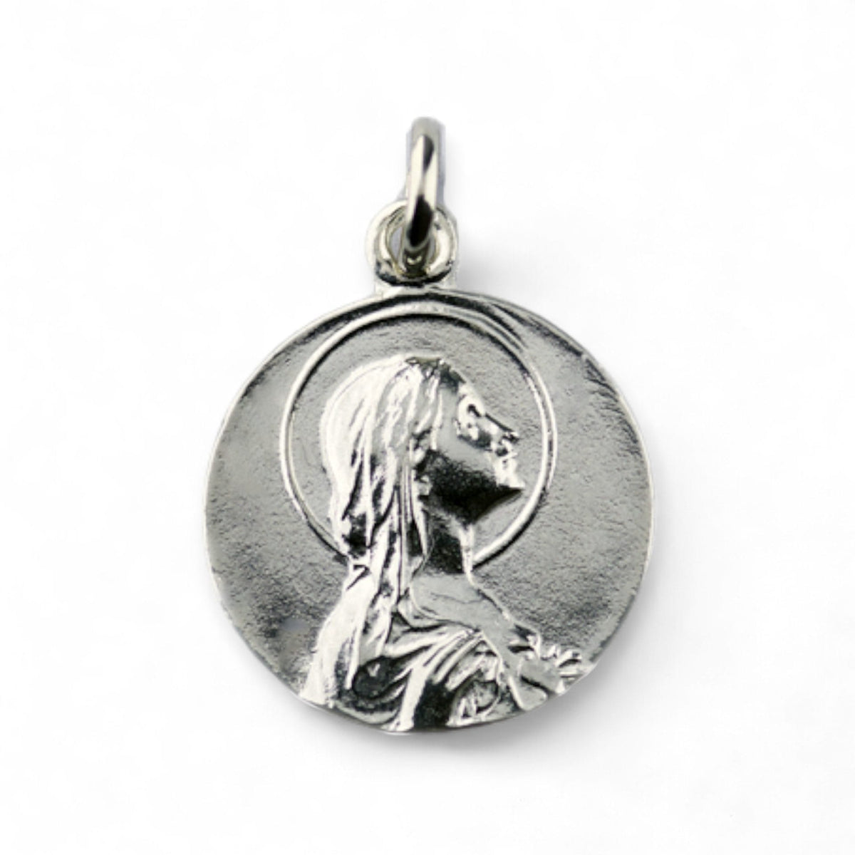 Medalla de la Virgen Niña en plata - 19mm