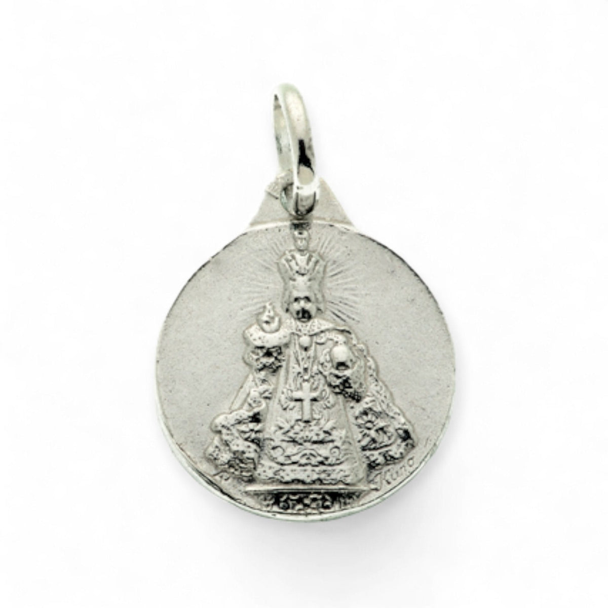 Medalla del Niño Jesús de Praga en plata