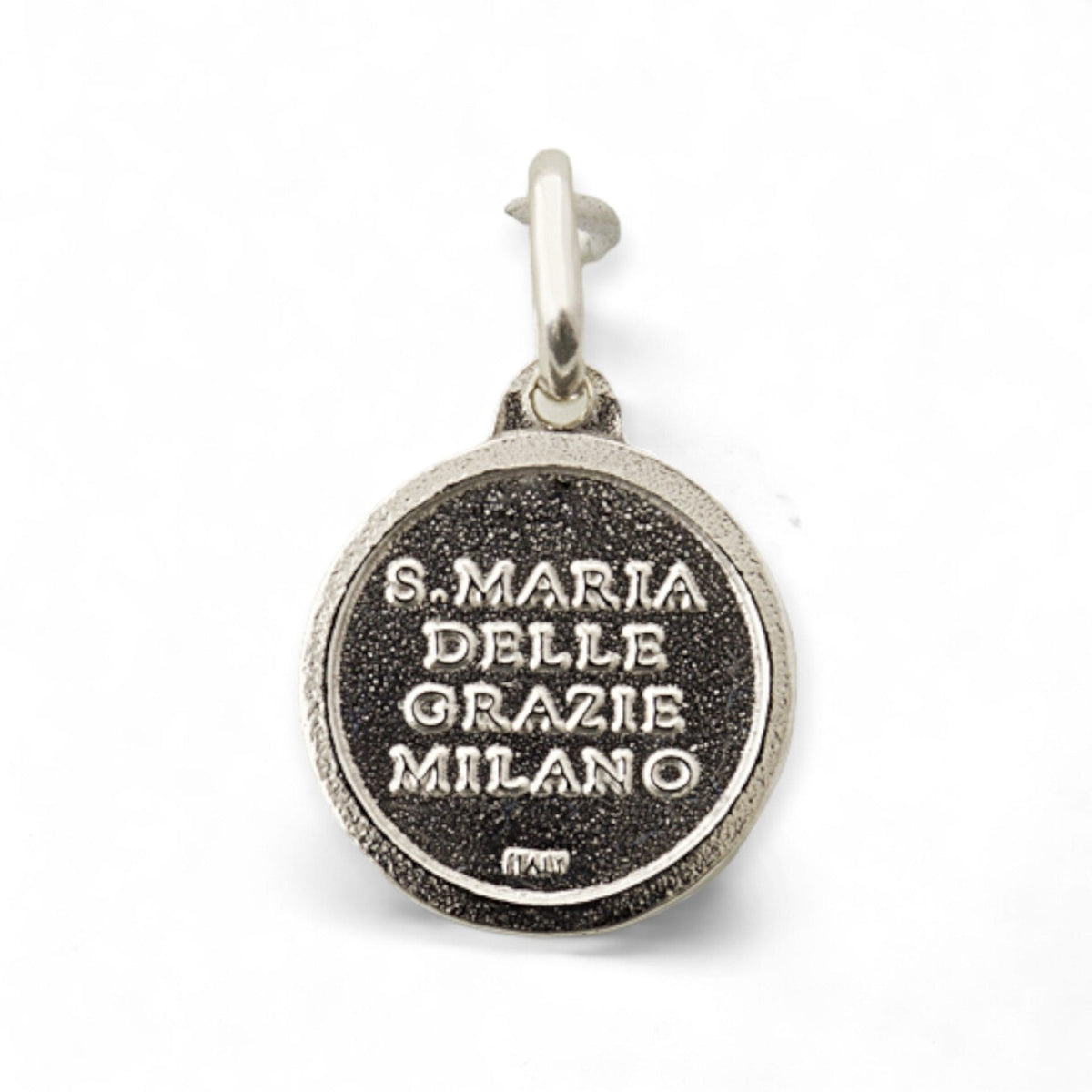 Medalla de Nuestra Señora de Gracia en plata - tamaño pequeño detalle