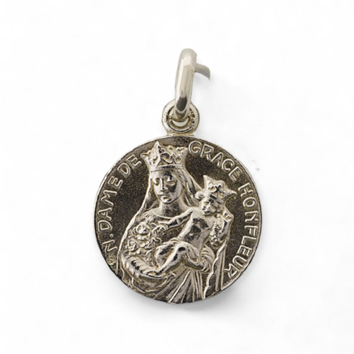 Medalla de la Virgen de la Gracia en plata