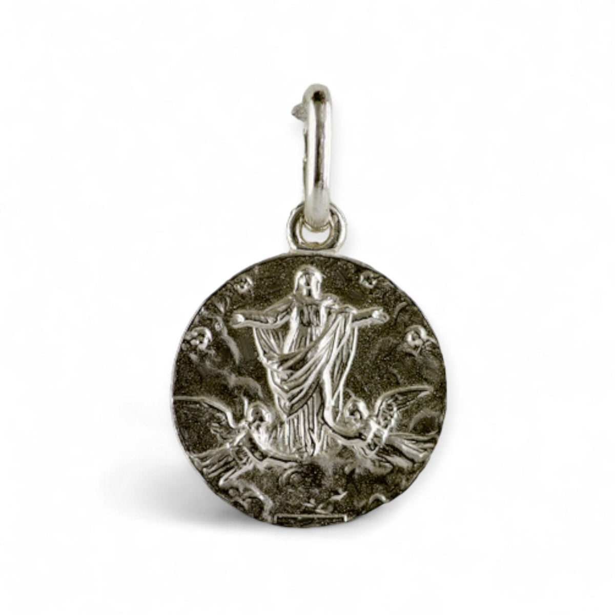 Medalla de la Virgen de la Asunción en plata