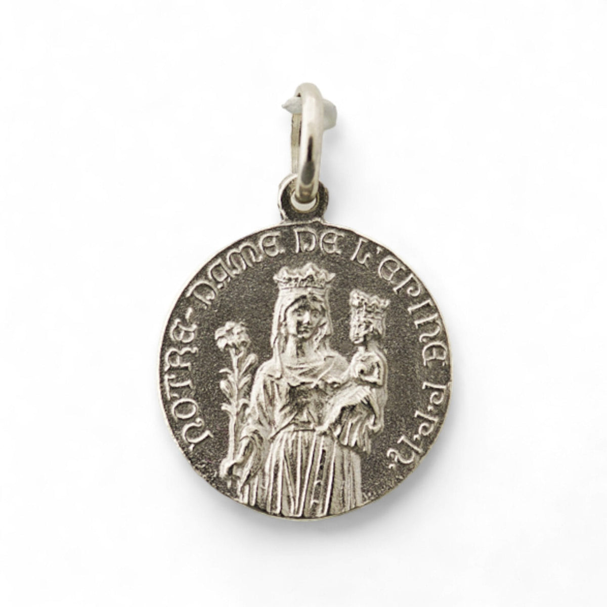 Medalla de la Virgen de la Espina en plata