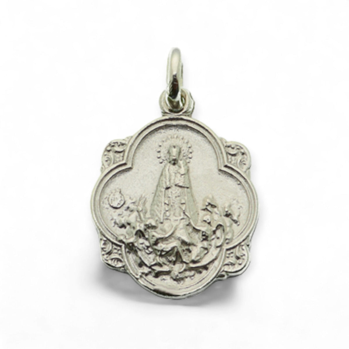 Medalla de Nuestra Señora de los Desamparados en plata