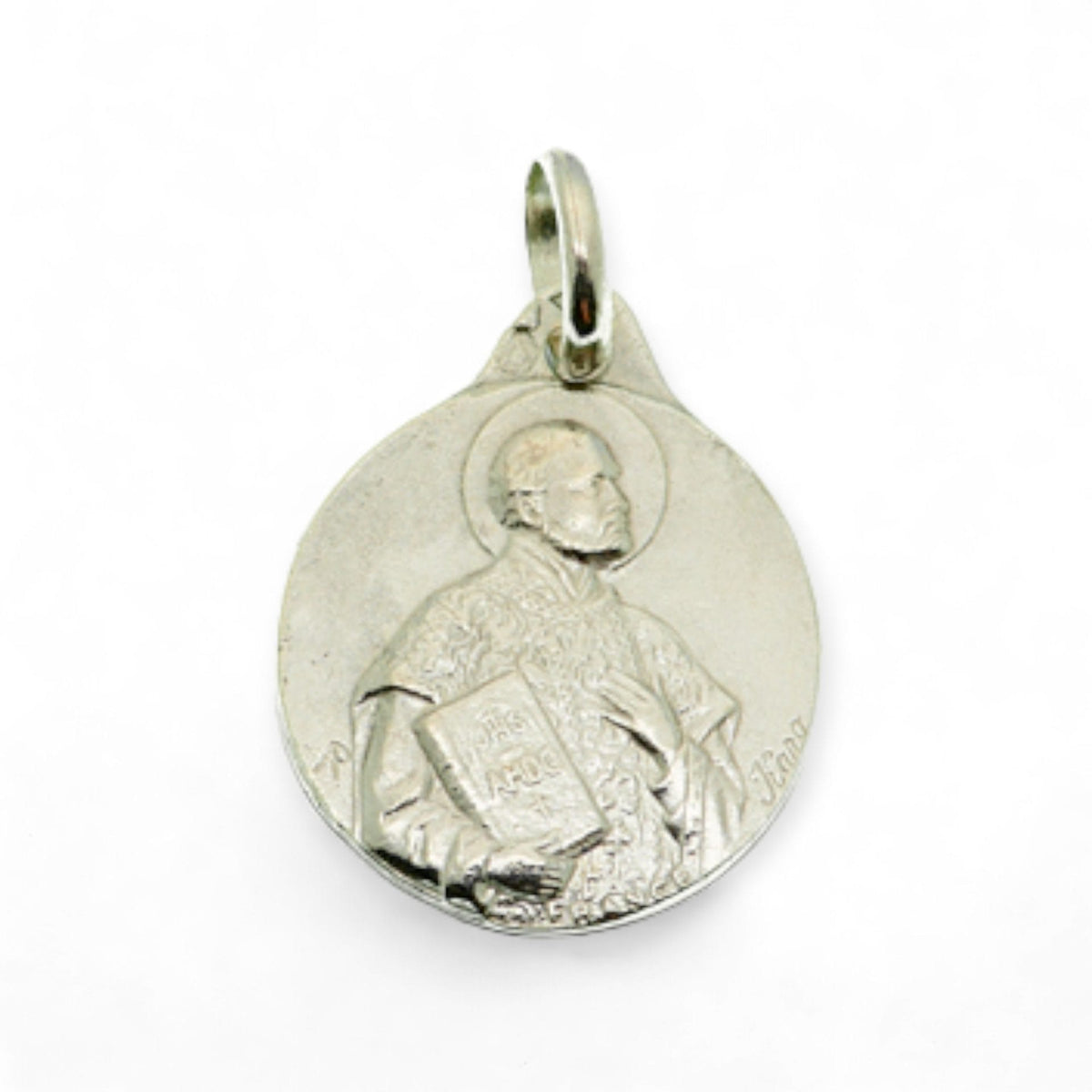 Medalla de San Ignacio de Loyola en plata