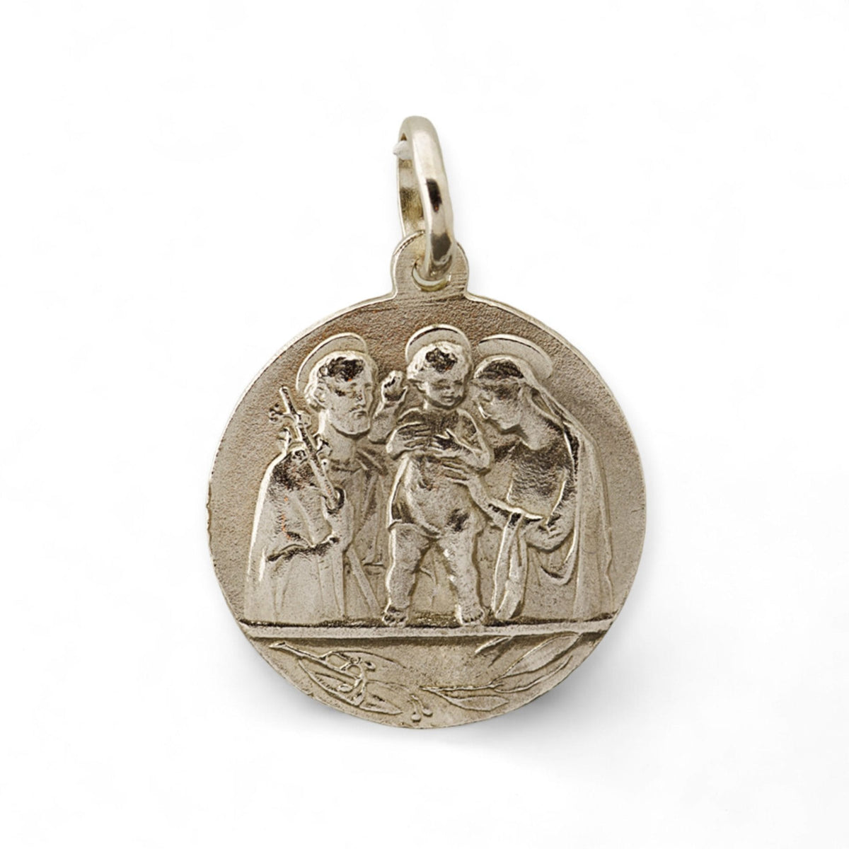 Medalla de la Sagrada Familia en plata