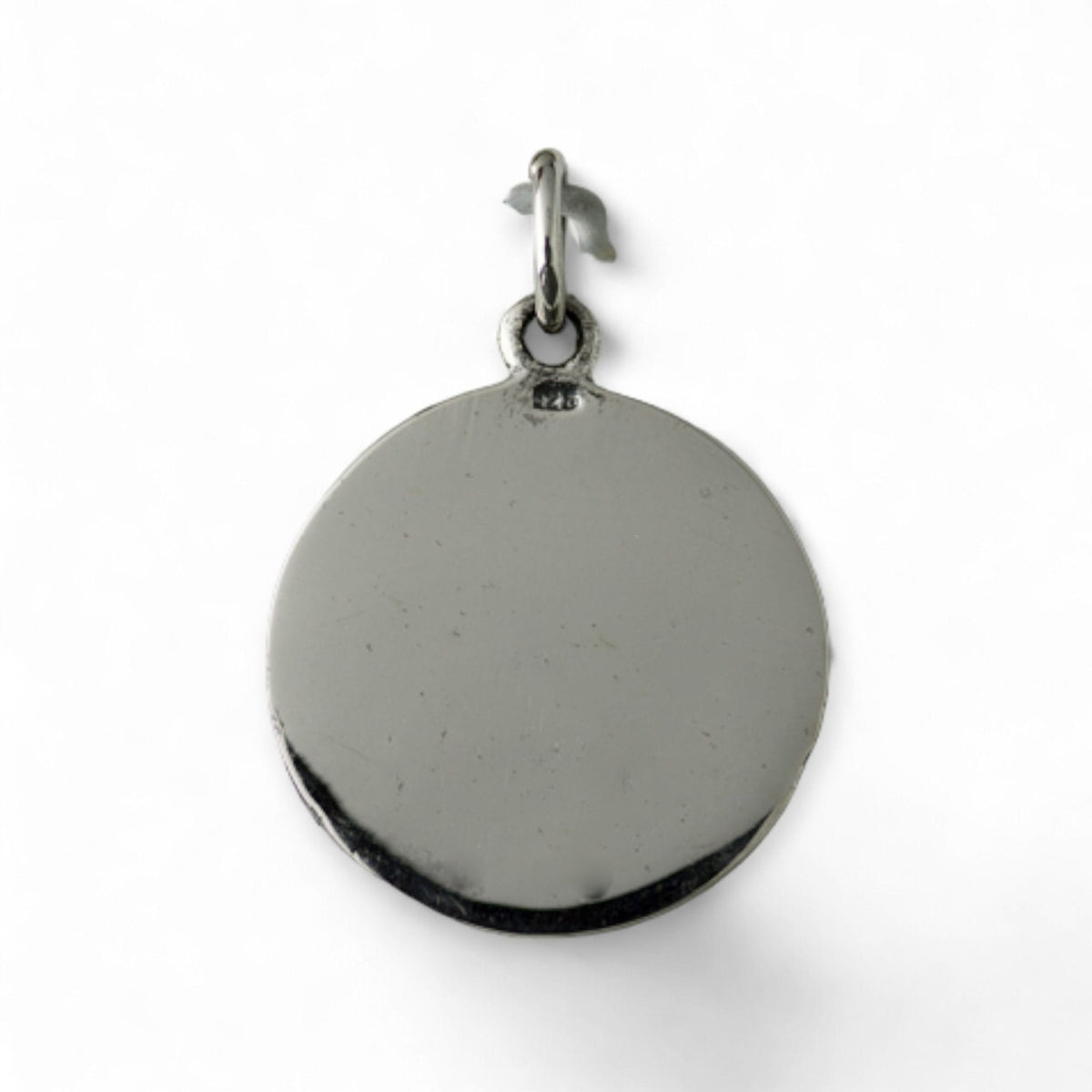 Medalla de San Cristóbal en plata - detalle