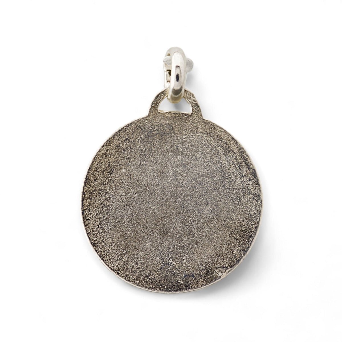 Medalla de San Cristóbal en plata - detalle