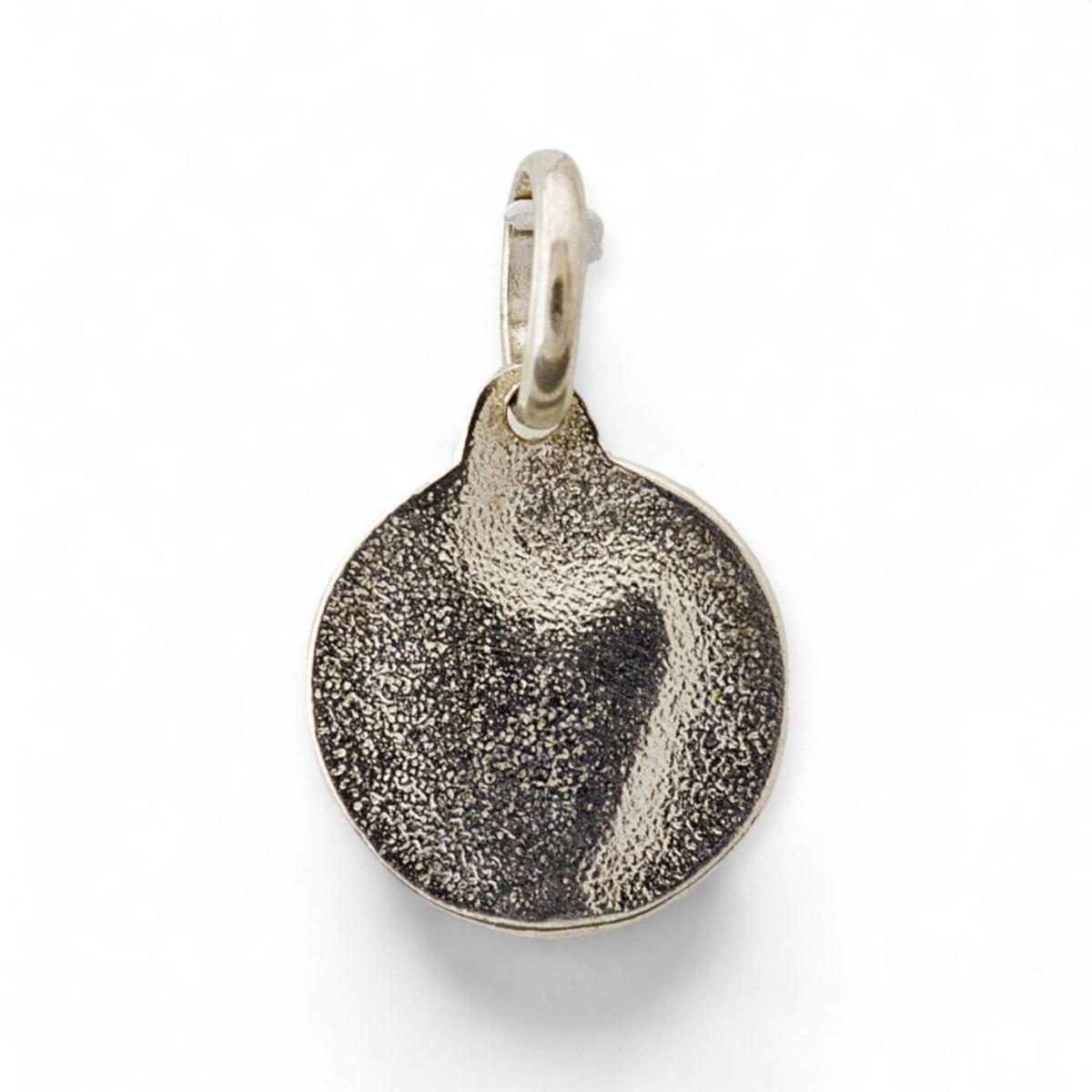 Medalla de San Cristóbal en plata - detalle
