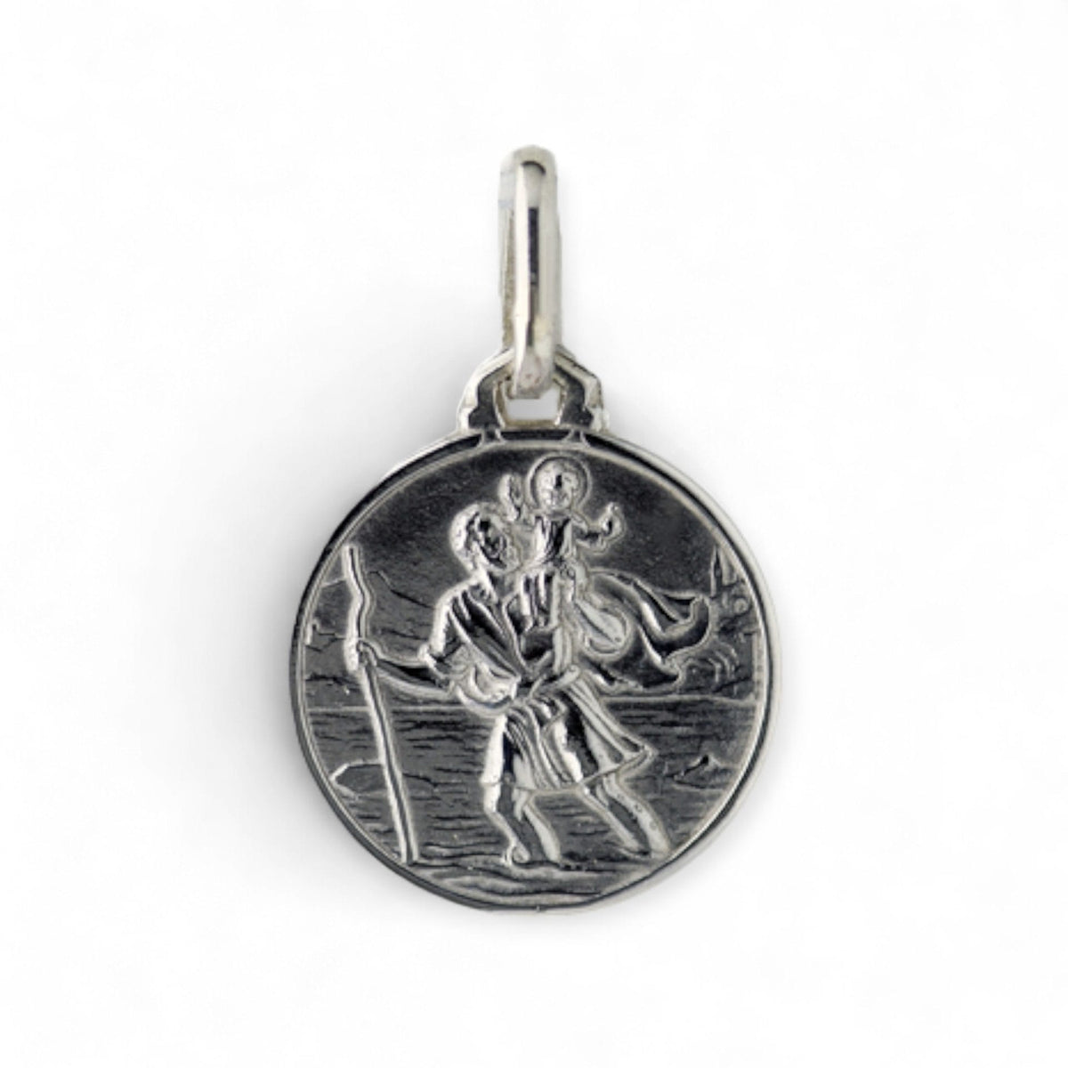 Medalla de San Cristóbal en plata