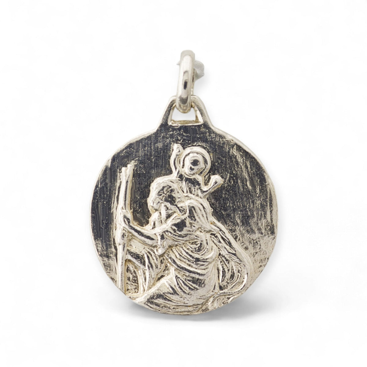 Medalla de San Cristóbal en plata