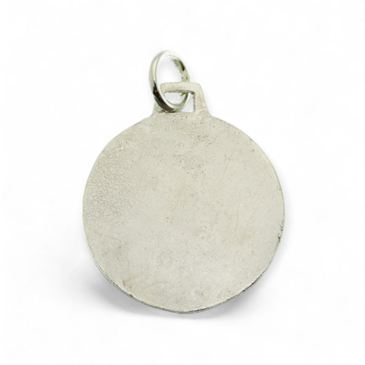 Medalla de San José en plata - detalle