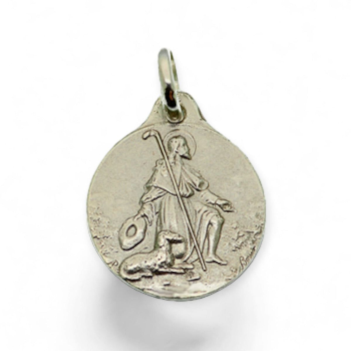 Medalla de San Roque en plata
