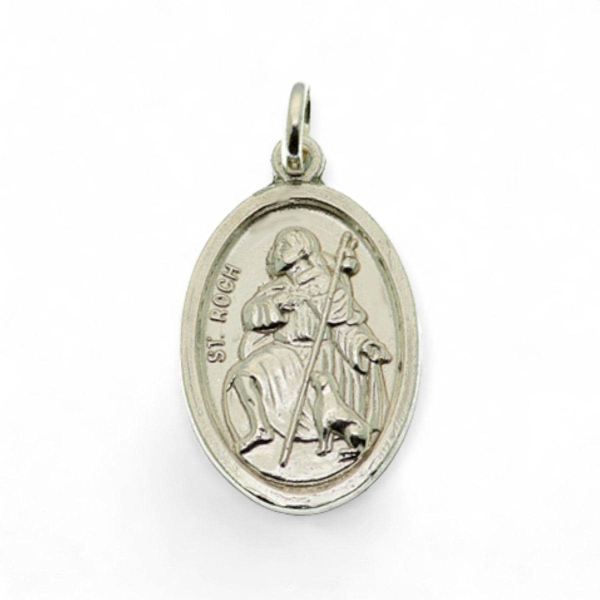 Medalla de San Roque en plata