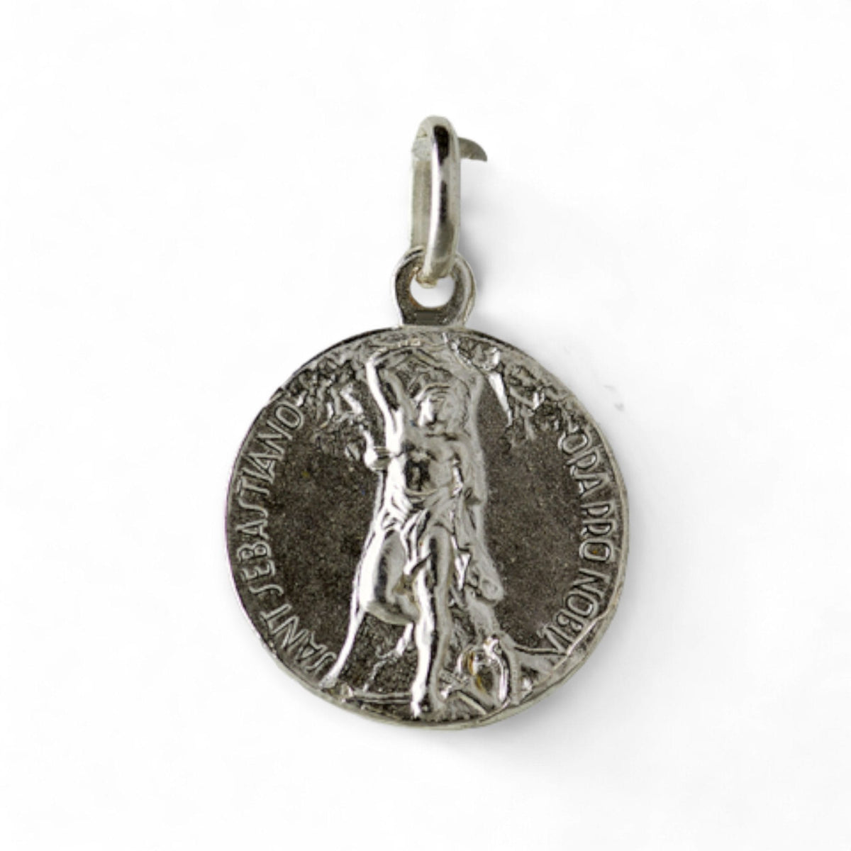 Medalla de San Sebastián en plata - 18mm