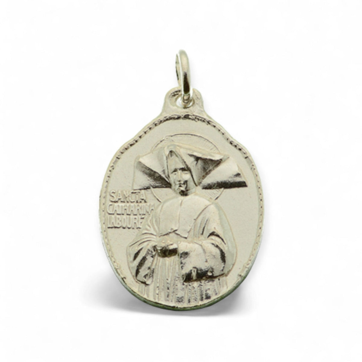 Medalla de Santa Catalina Labouré en plata