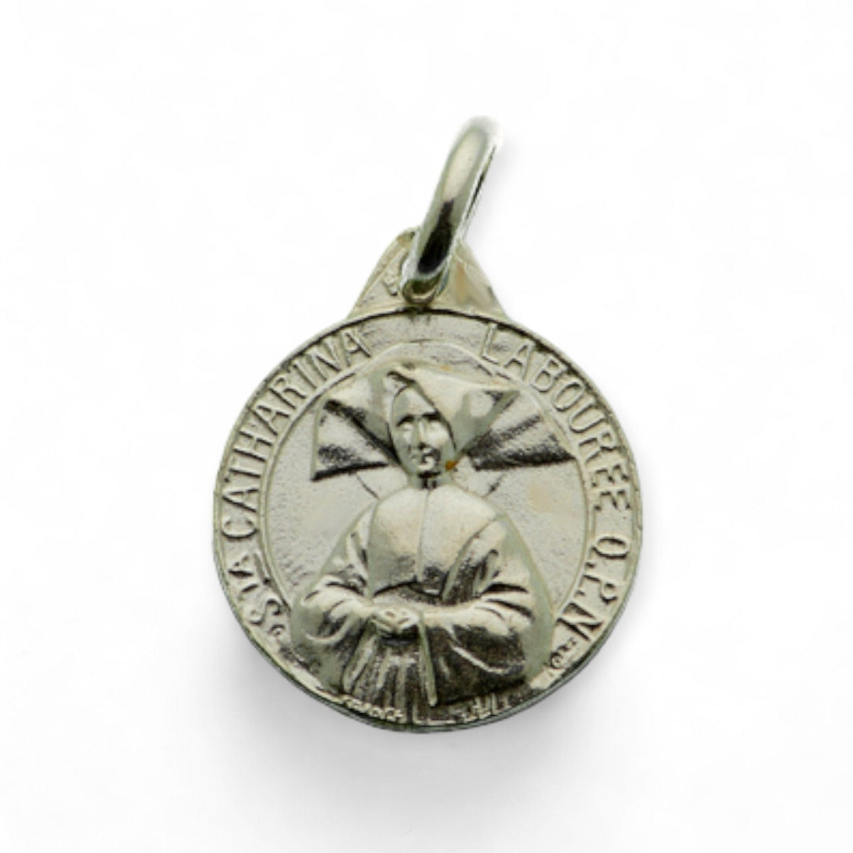 Medalla de Santa Catalina Labouré en plata