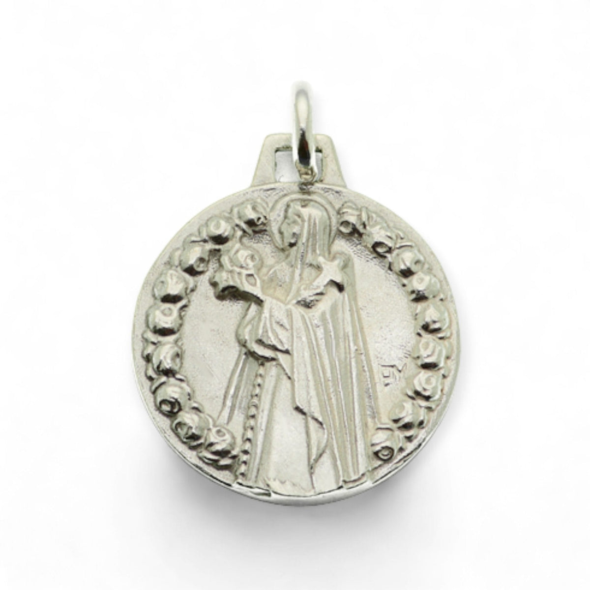 Medalla de Santa Teresita en plata
