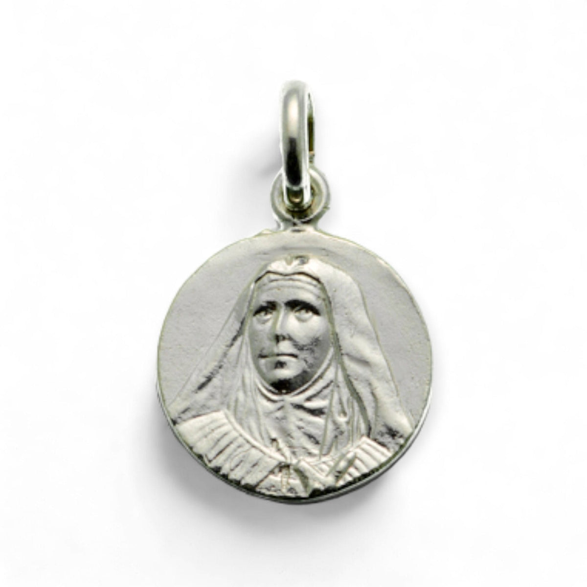 Medalla de Santa Teresa de los Andes en plata - tamaño pequeño
