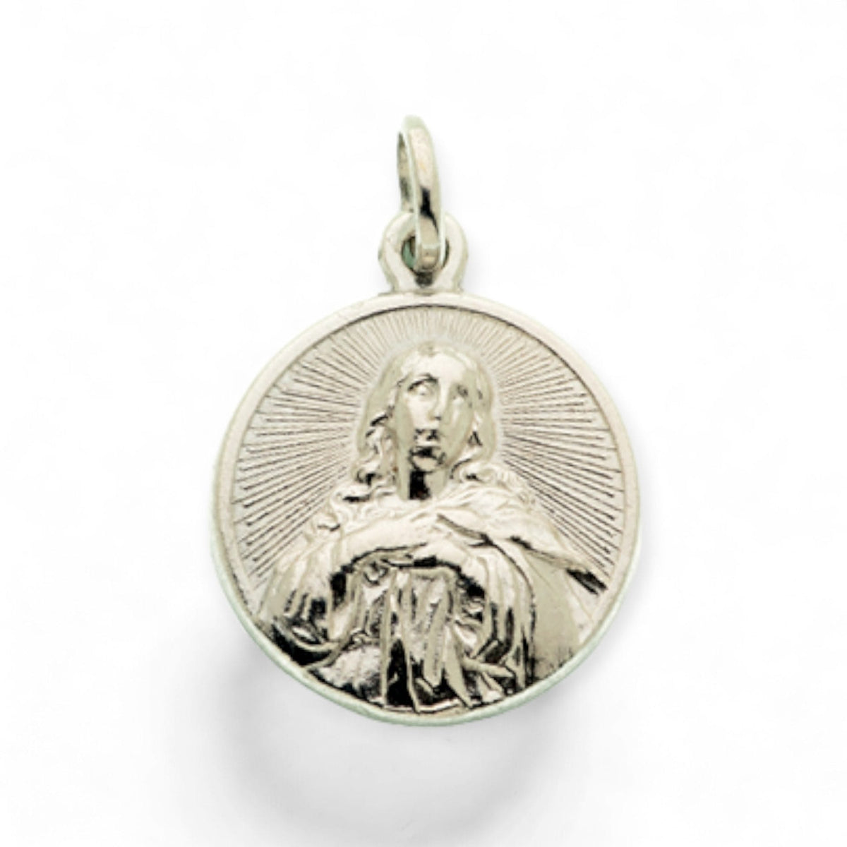 Medalla de la Virgen Inmaculada en plata