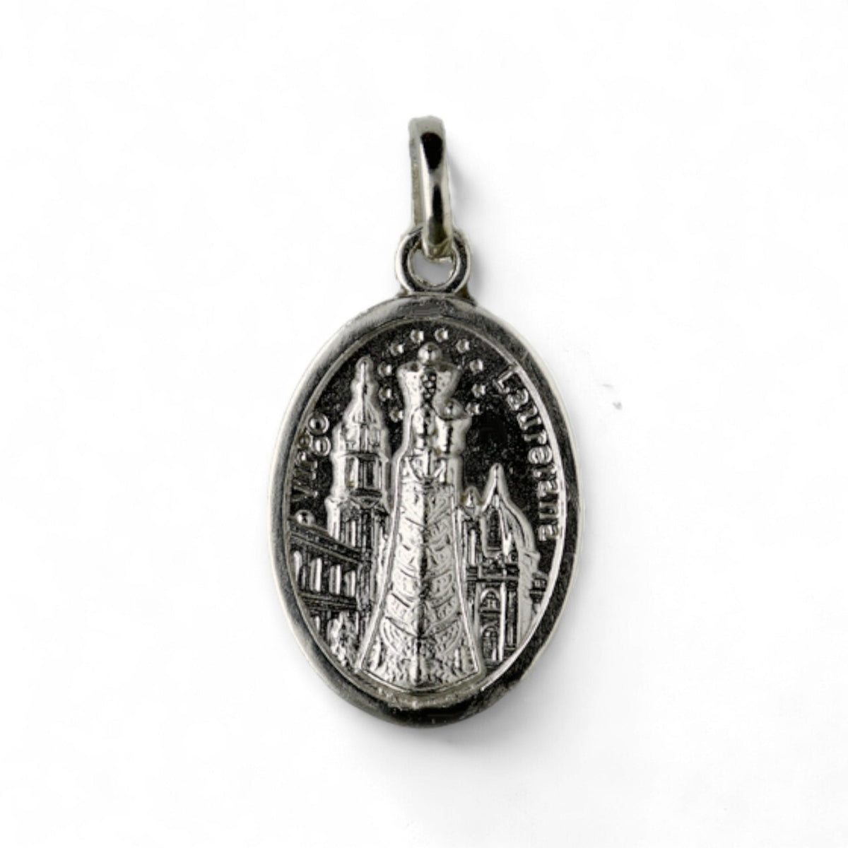 Medalla de la Virgen de Loreto en plata