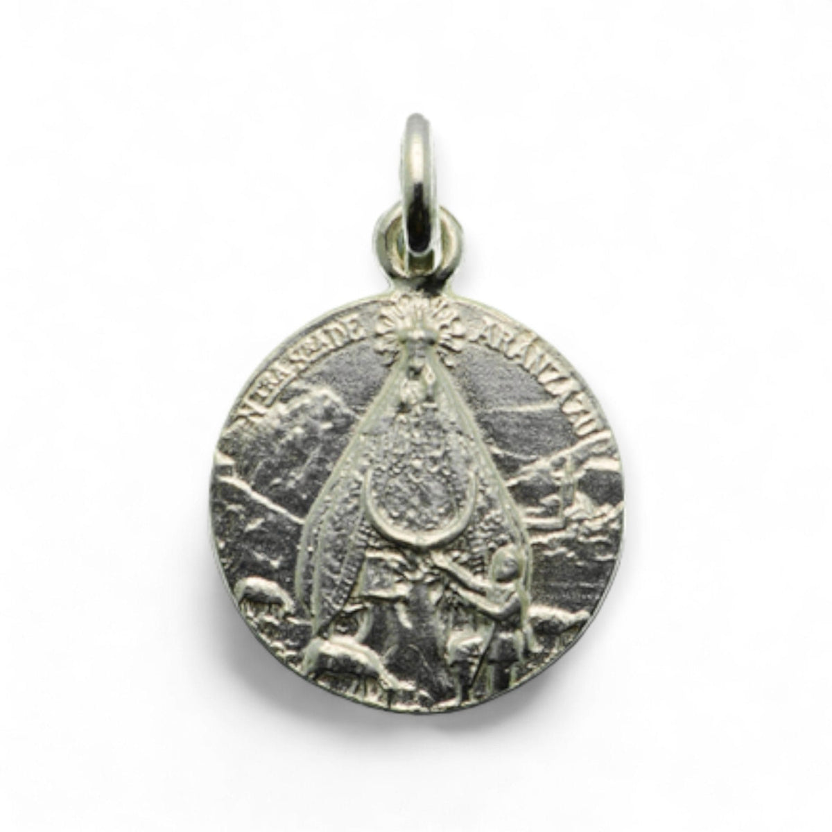 Medalla de la Virgen de Aránzazu en plata