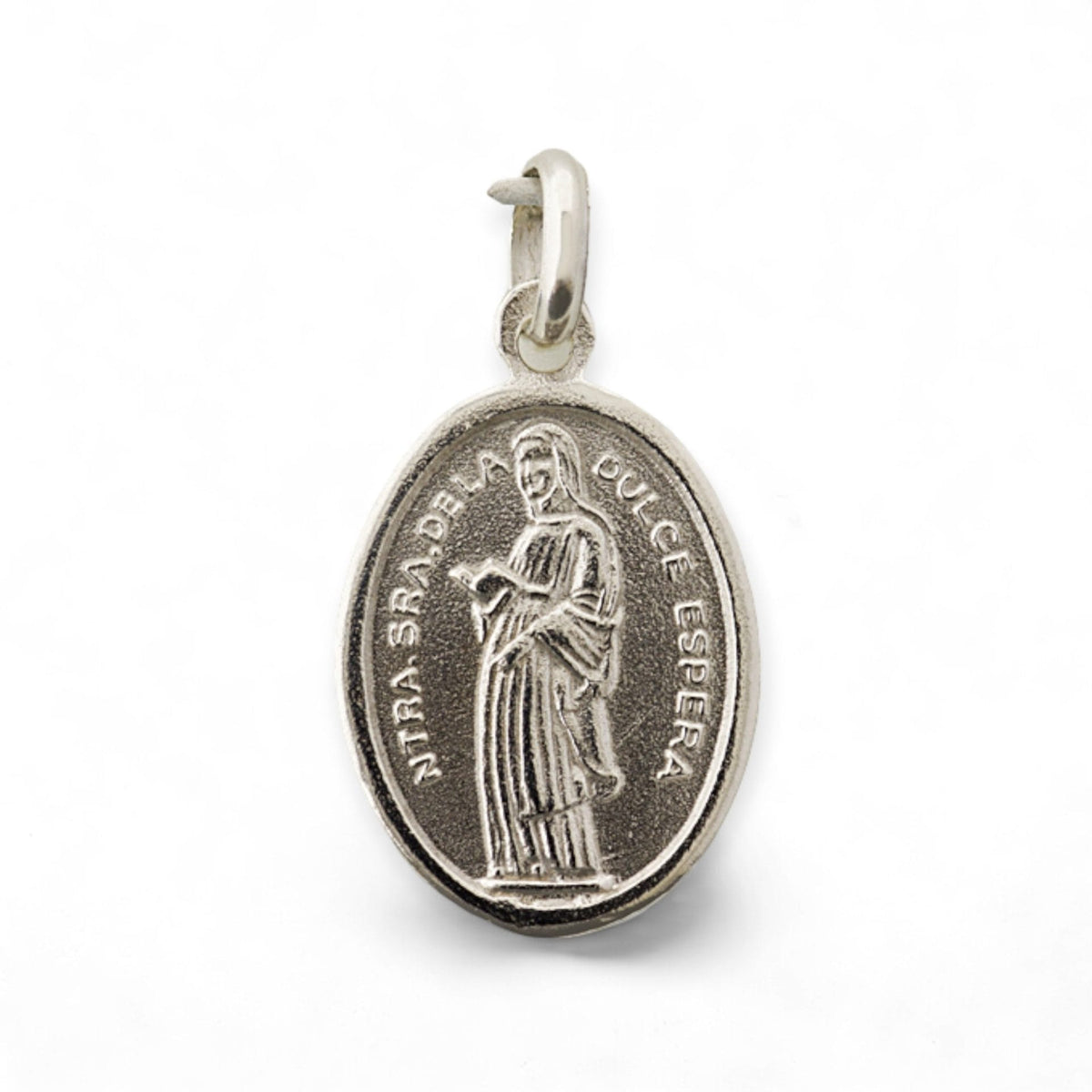 Medalla de la Virgen de la Dulce Espera en plata