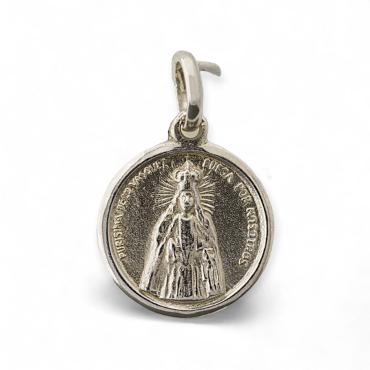 Medalla de la Virgen de lo Vásquez en plata
