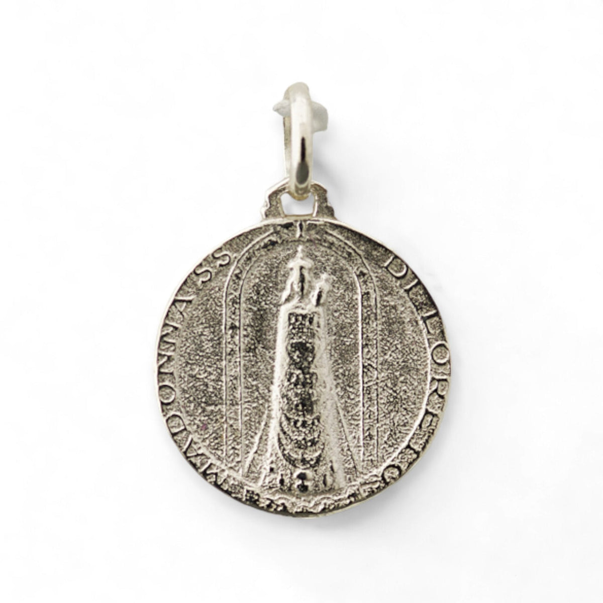 Medalla de la Virgen de Loreto en plata