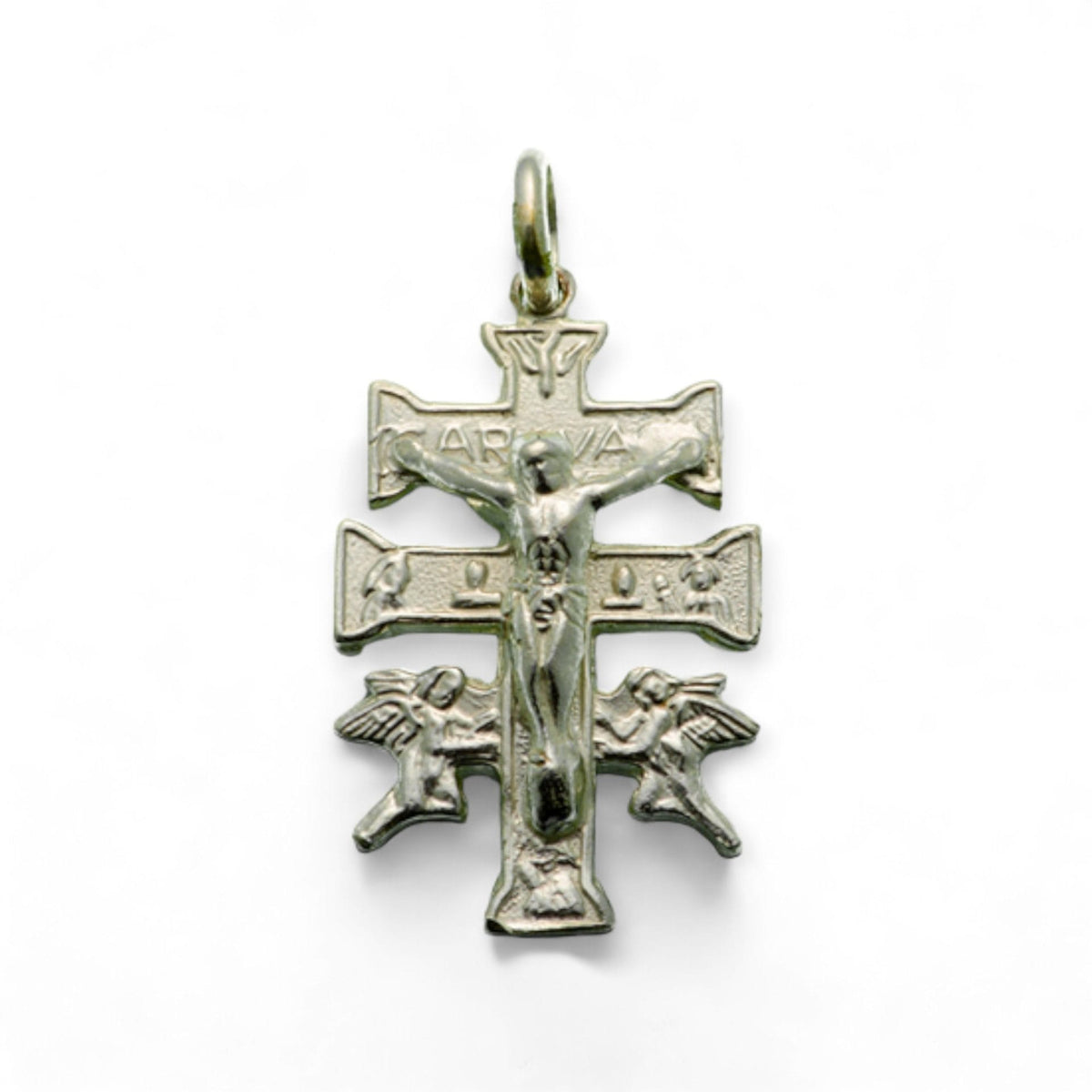 Cruz de Caravaca en plata - mediana