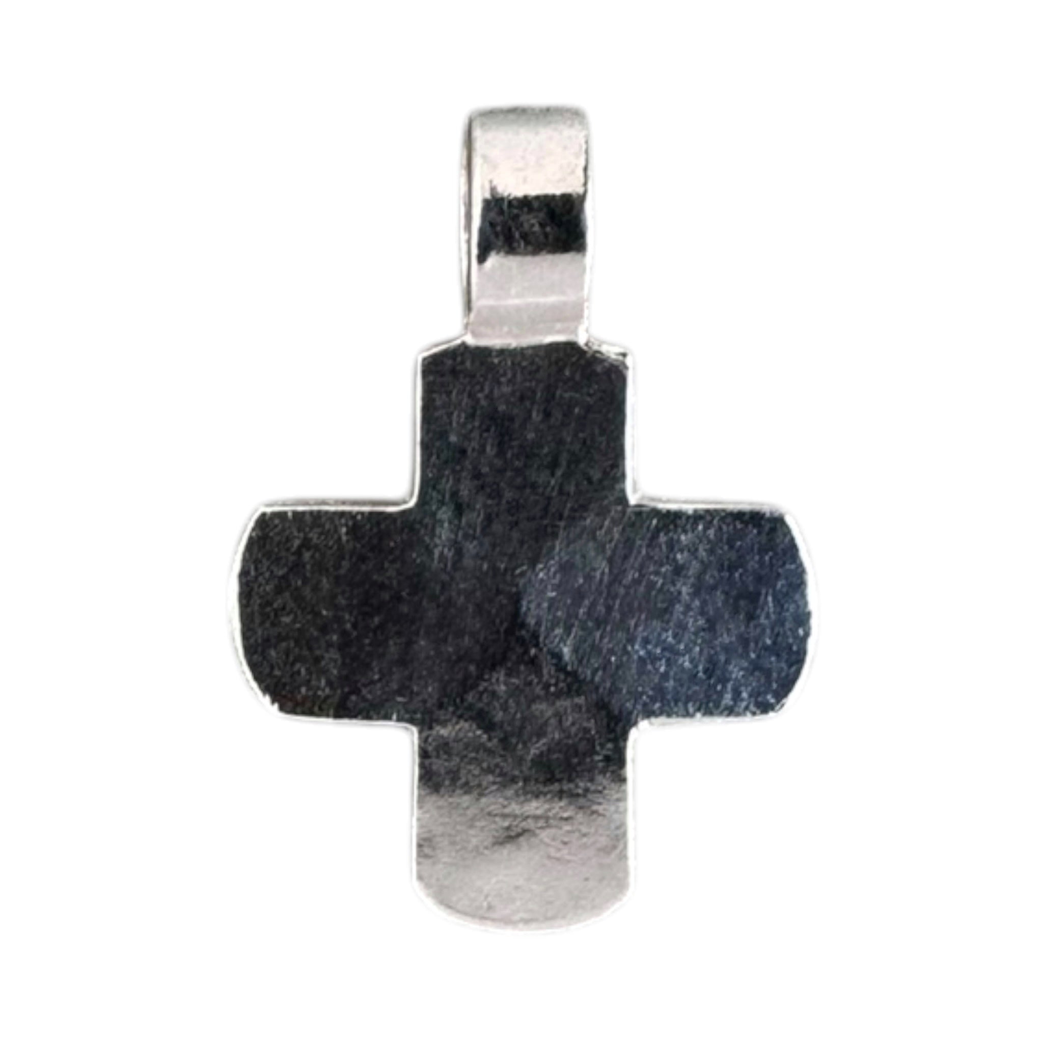 Cruz de plata hecha a mano