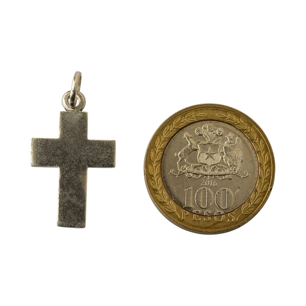 Cruz de plata ancha - vista adicional
