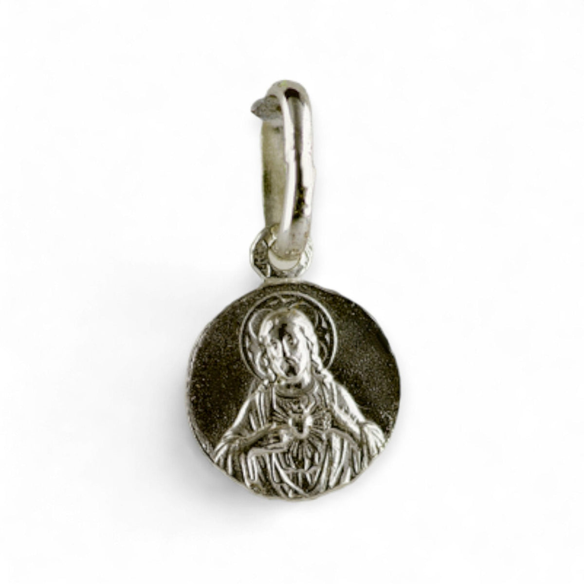 Medalla Escapulario en plata - 10mm detalle