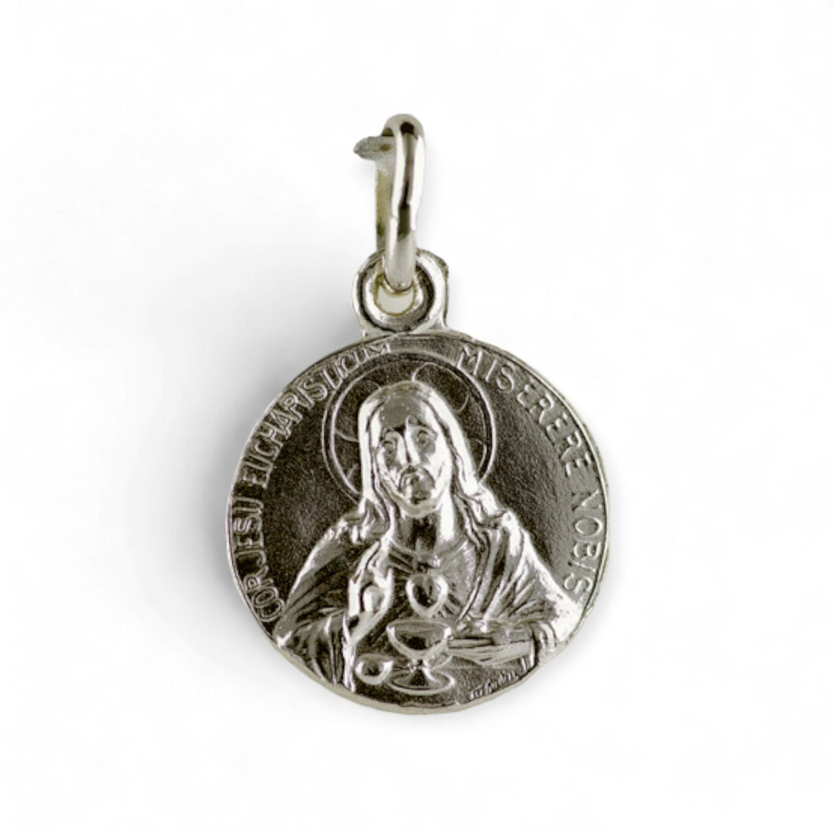 Medalla Escapulario del Perpetuo Socorro en plata - detalle