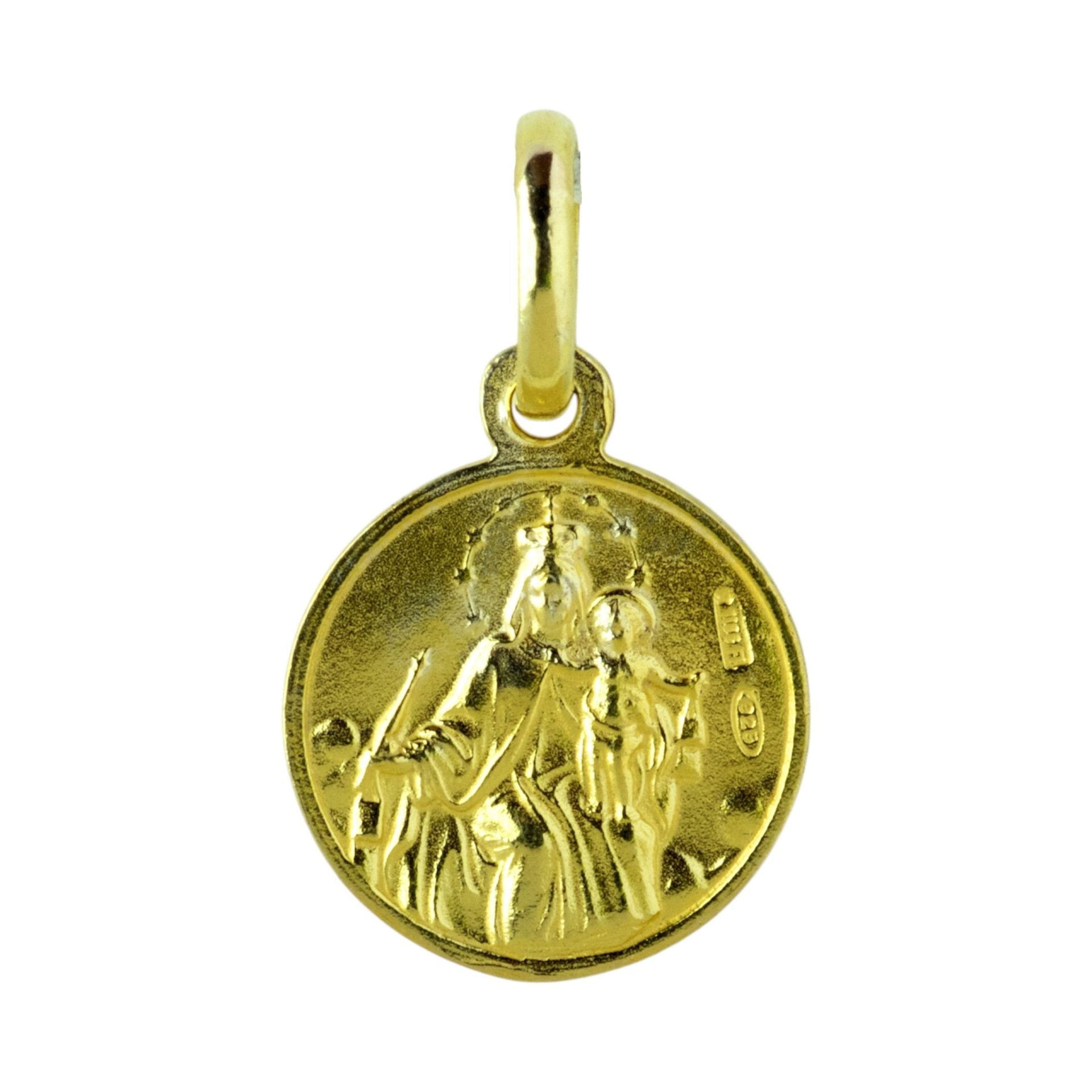 Medalla escapulario de oro 18k