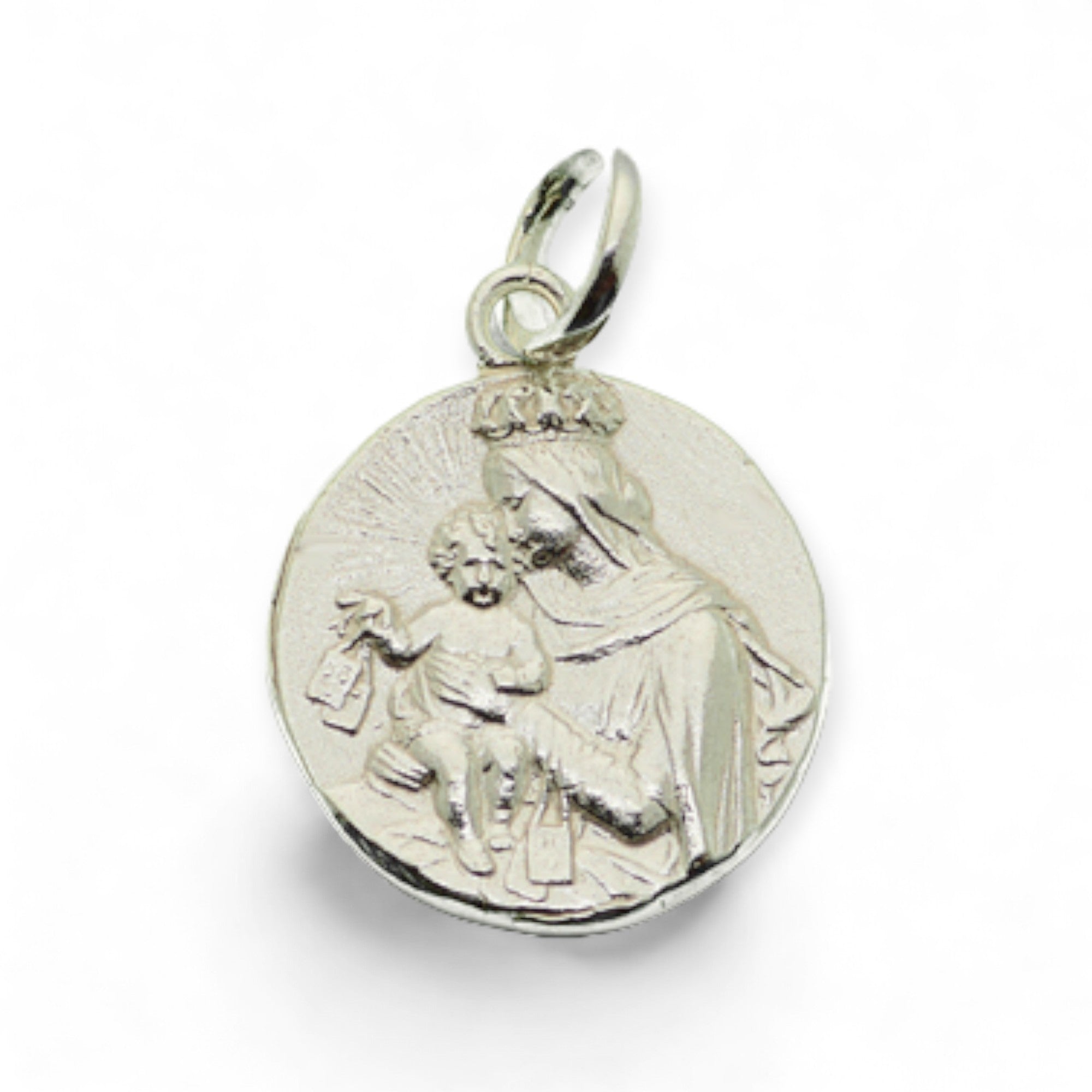 medalla escapulario plata