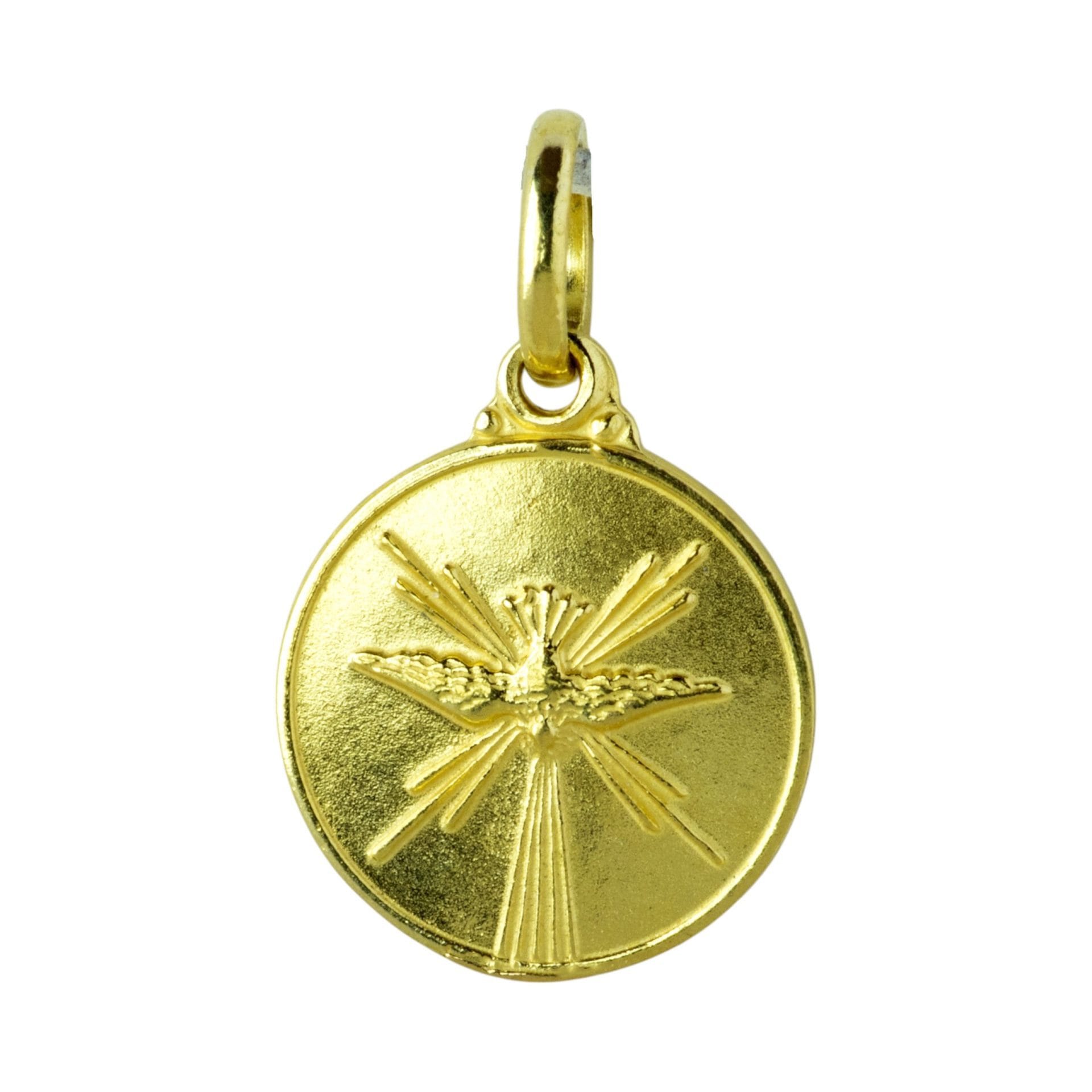 Medalla Espíritu Santo en oro 18k