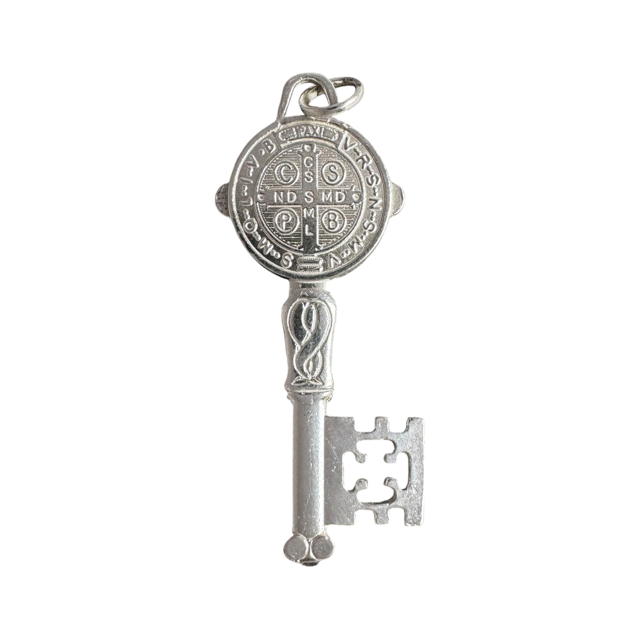 Medalla llave de San Benito de Plata Revés