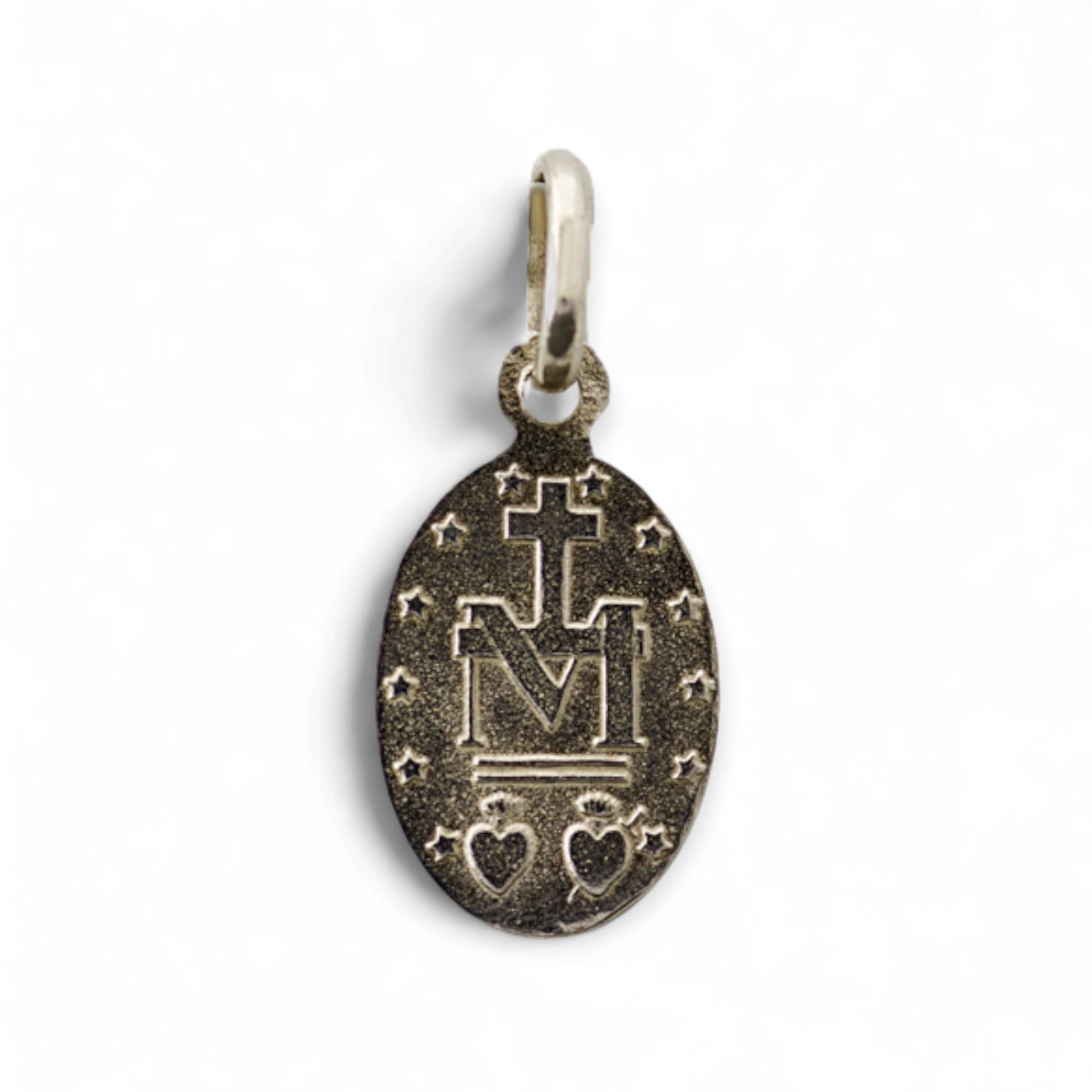medalla milagrosa plata v5 19mm reves