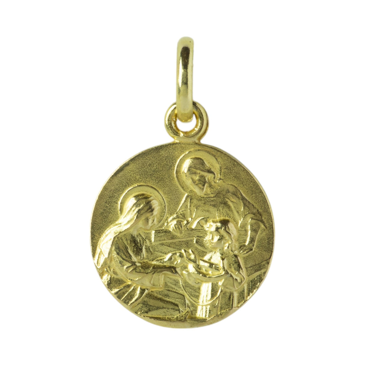 Medalla de la Sagrada Familia en oro 18k