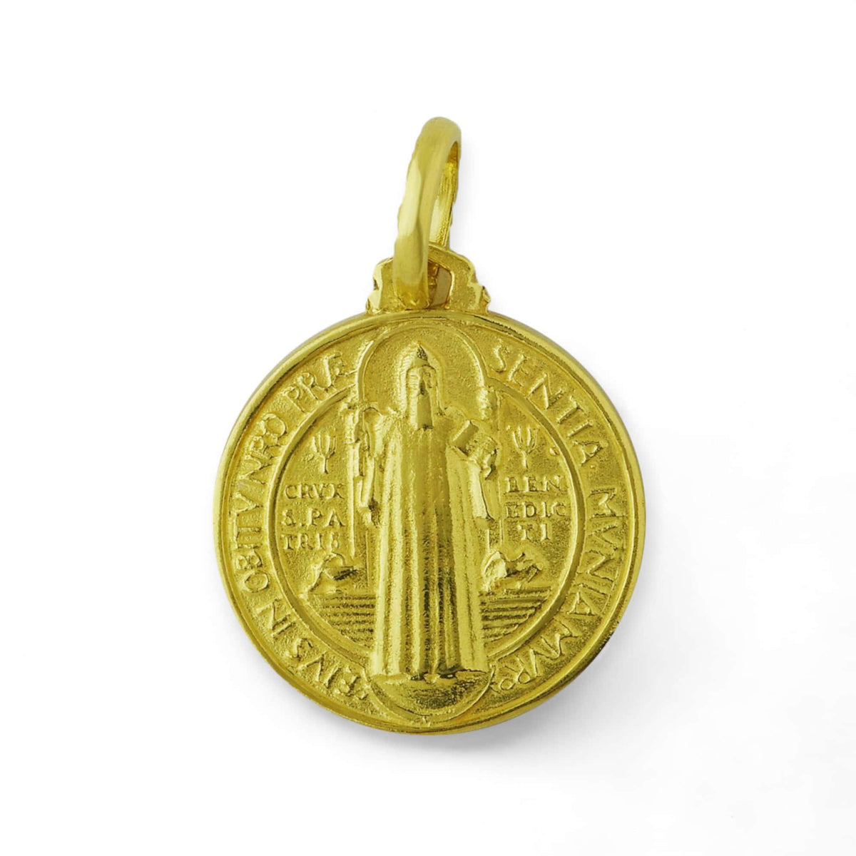 Medalla de San Benito en oro 18k 