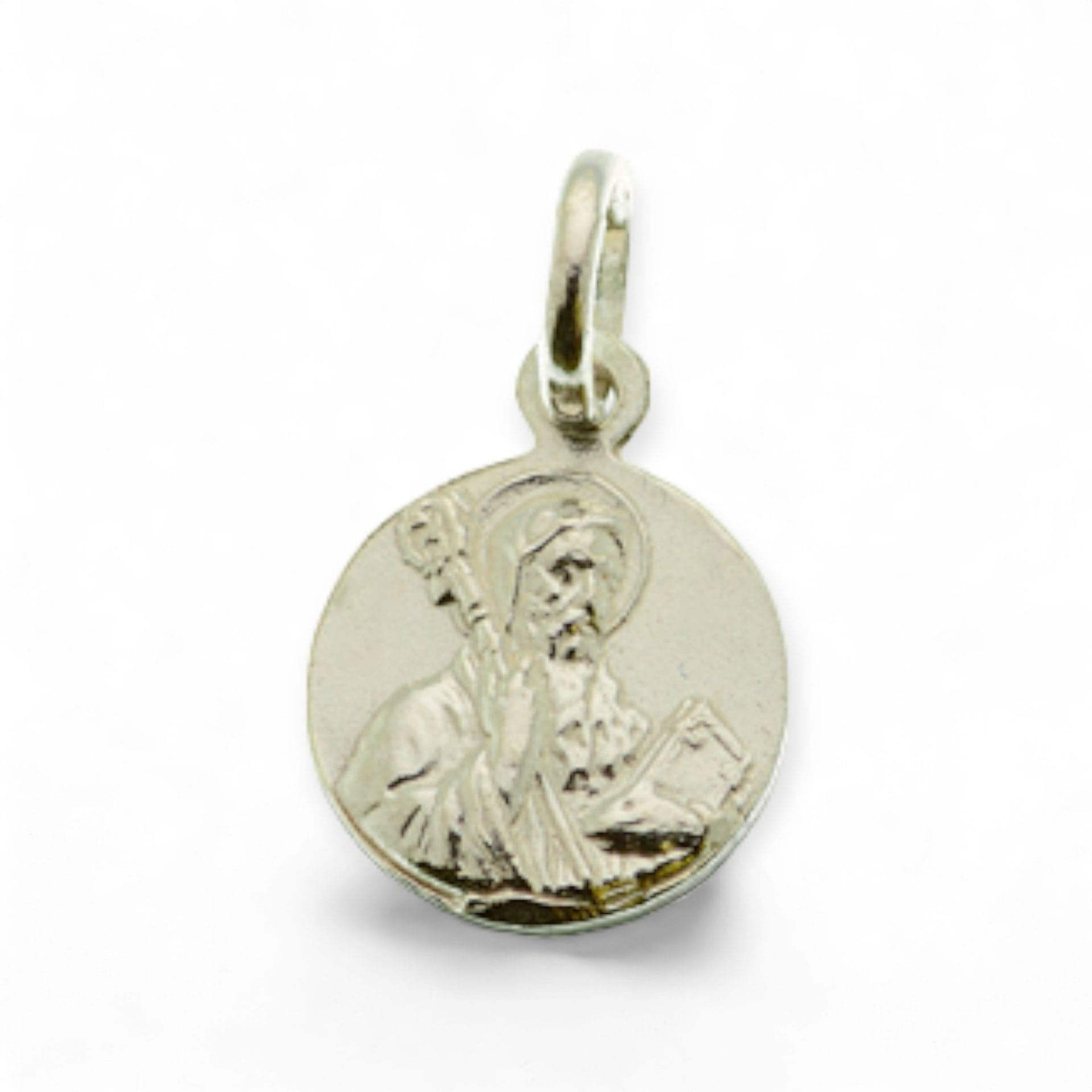 medalla san benito y san huberto de plata