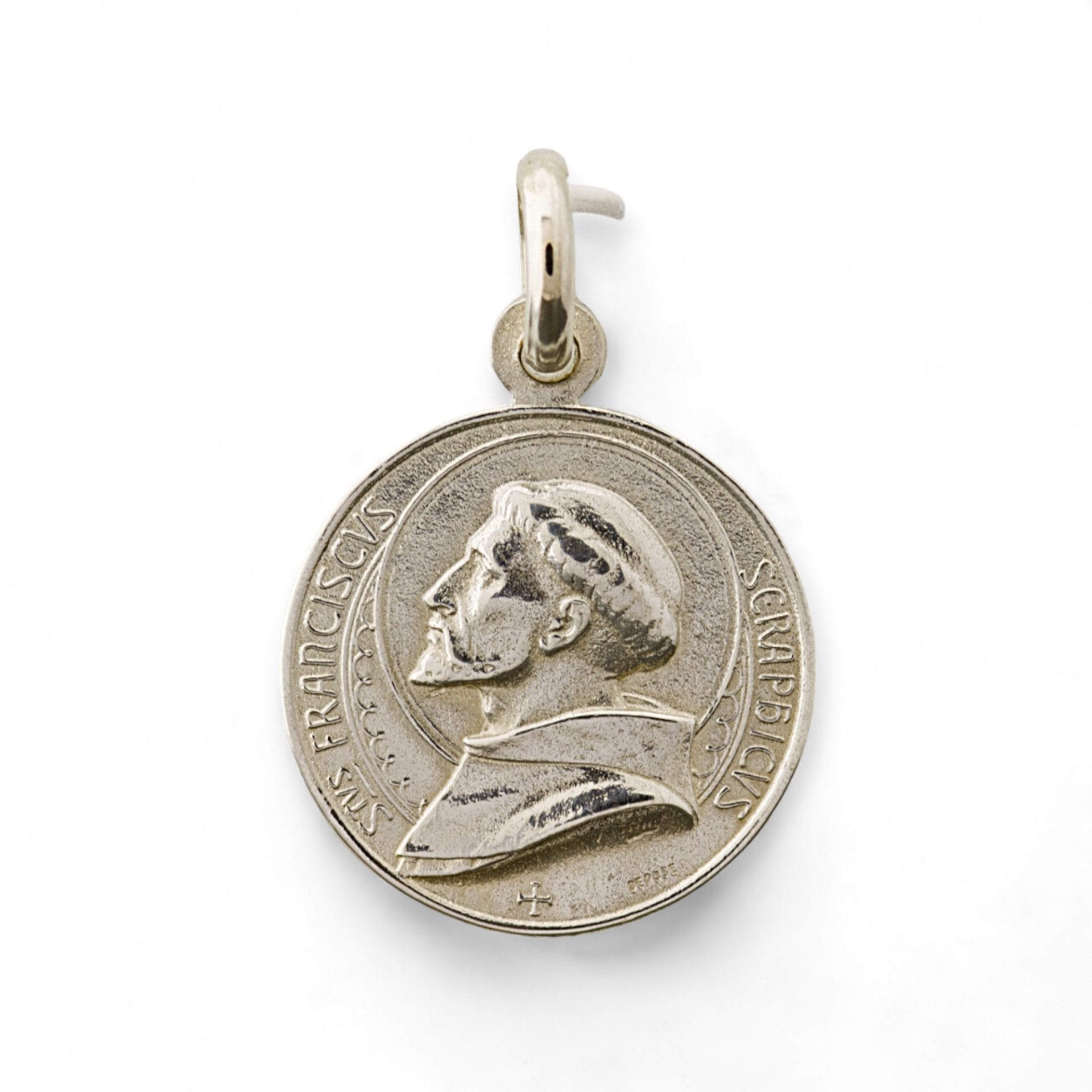 medalla san francisco de asis plata