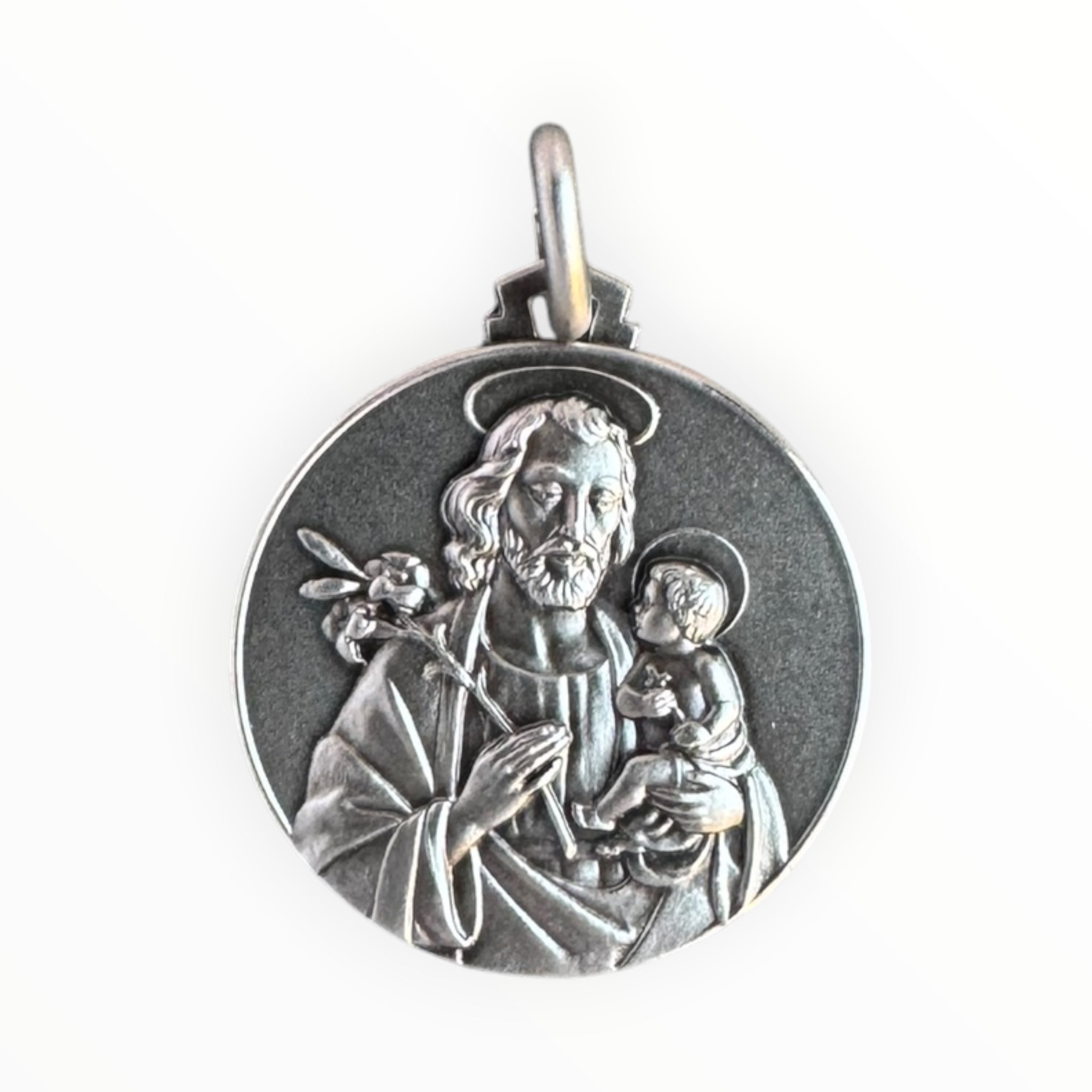 medalla de san josé de plata 