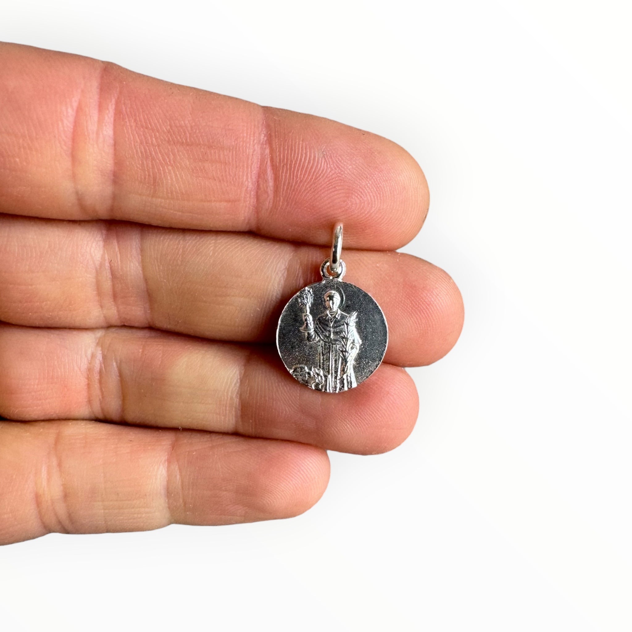 Medalla San Ramón Nonato plata mano