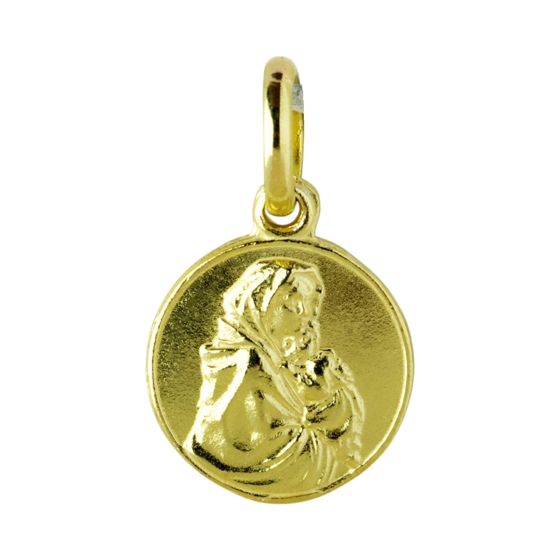 Medalla Virgen del Camino oro amarillo 18k