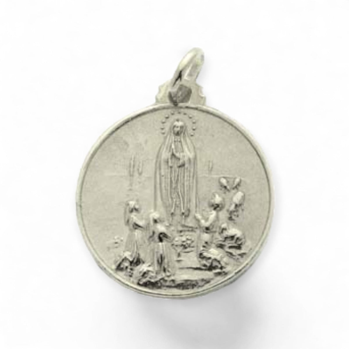 Medalla de la Virgen de Fátima en plata 950