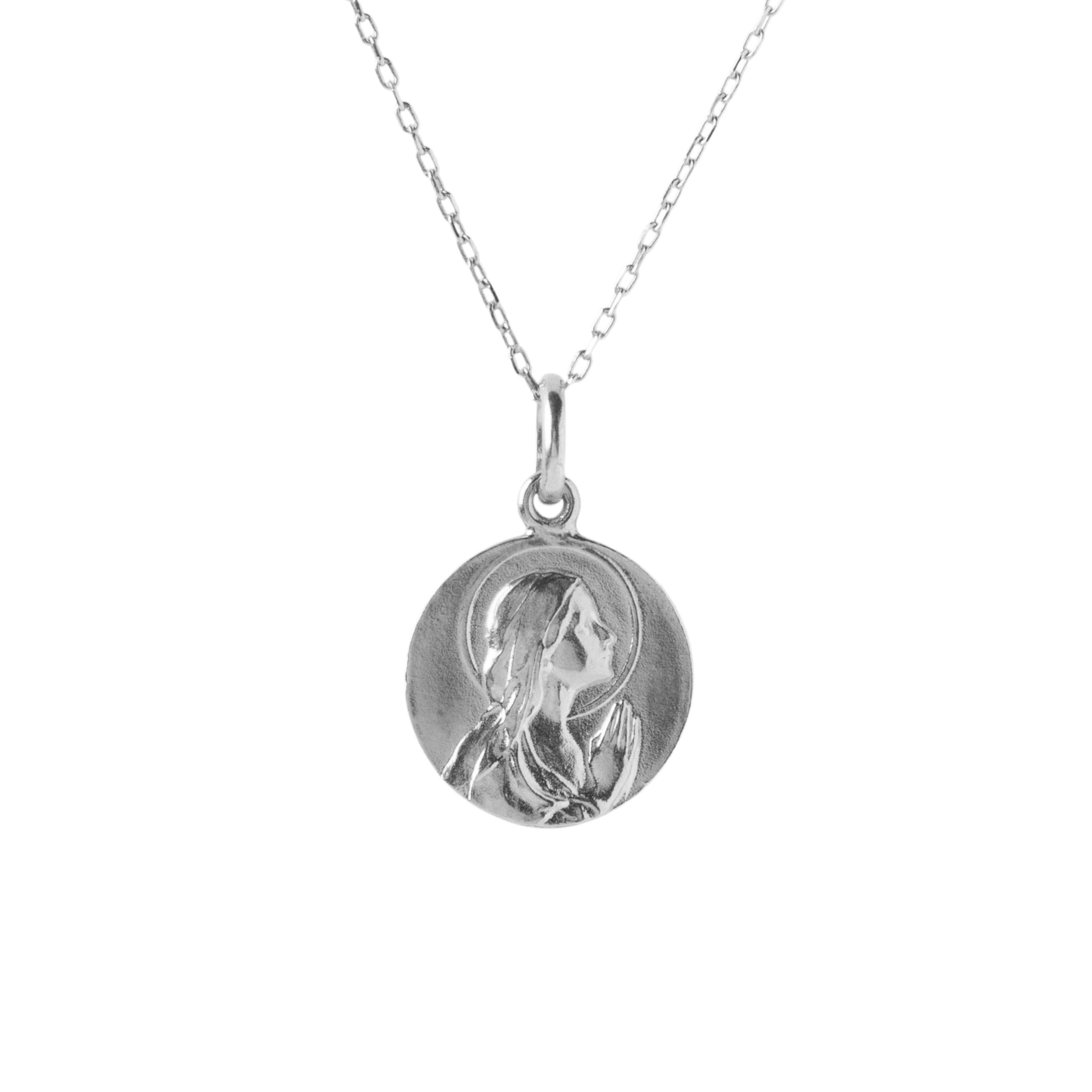 medalla-virgen-nina-orando-plata-cadena