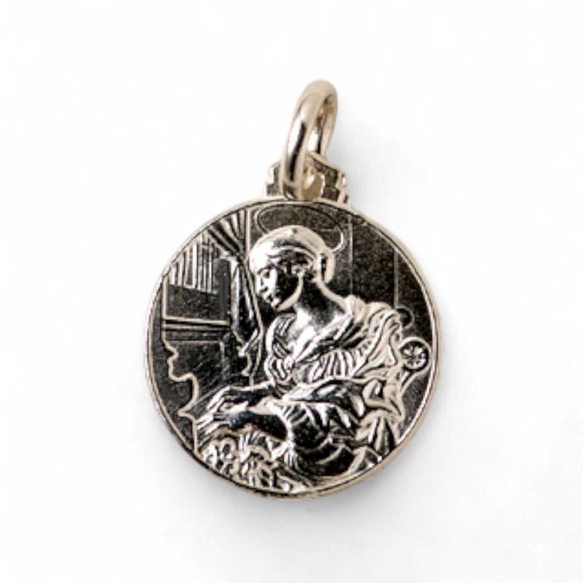 Medalla de Santa Cecilia en plata