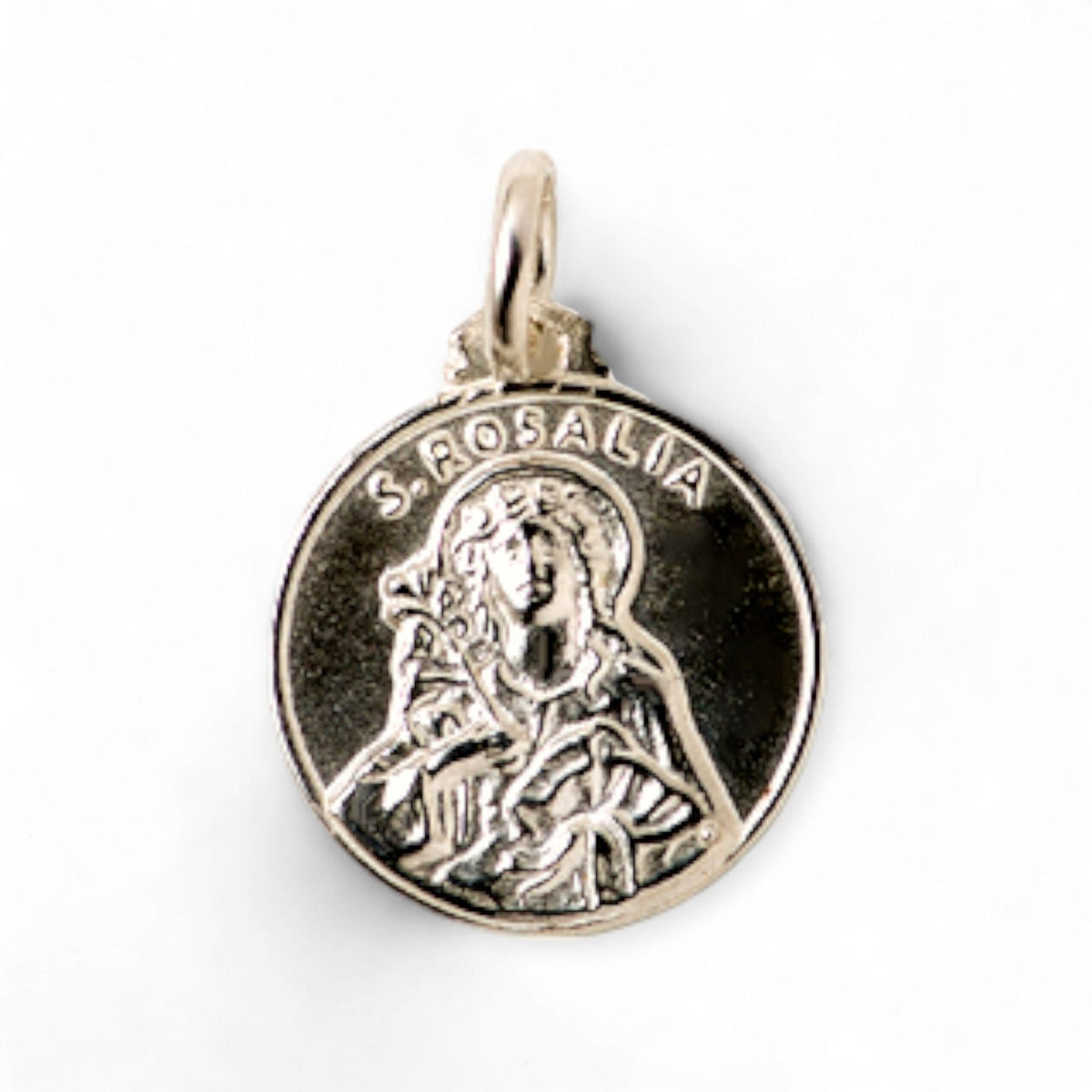 Medalla de Santa Rosalía en plata